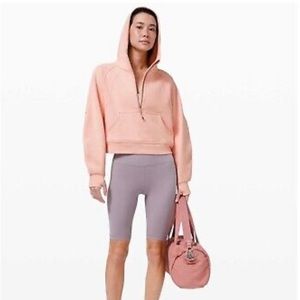 Lululemon scuba oversized half 1/2 zip hoodie - pink size S